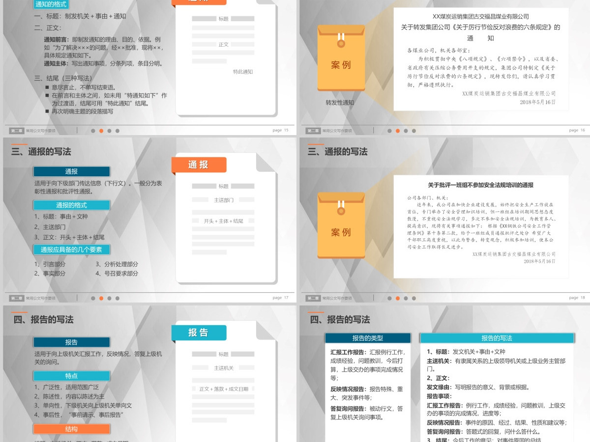 行政人员实用公文写作材料写作技巧PPT