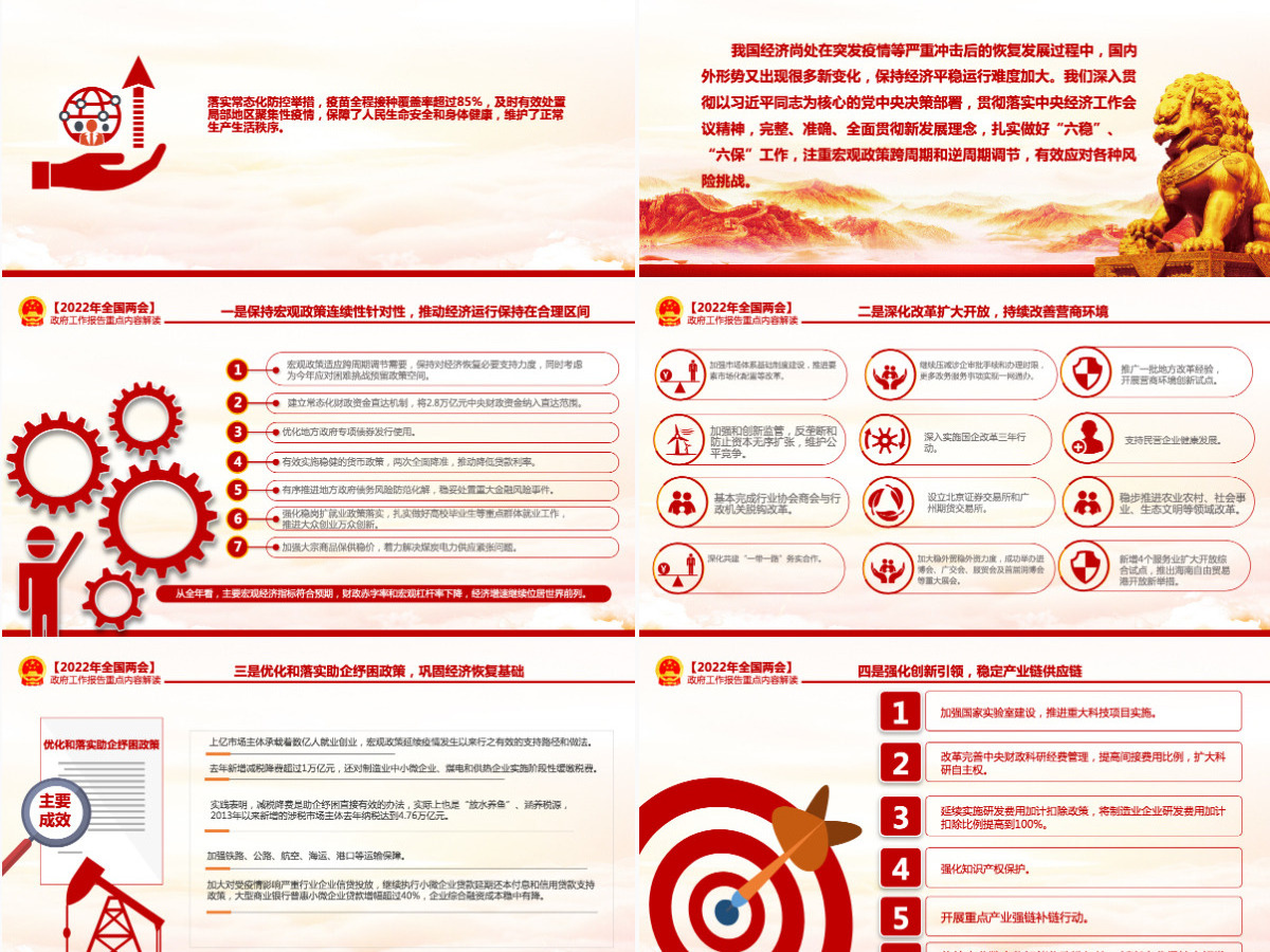 奋进新征程建功新时代红色大气深入学习贯彻全国两会精神党课课件PPT-含讲稿 奋进新征程建功新时代红色大气深入学习贯彻全国两会精神党课课件PPT-含讲稿