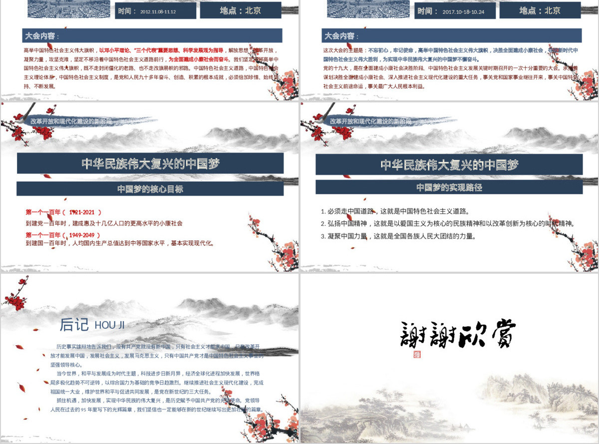 2019党史党课学习中国共产党PPT模板