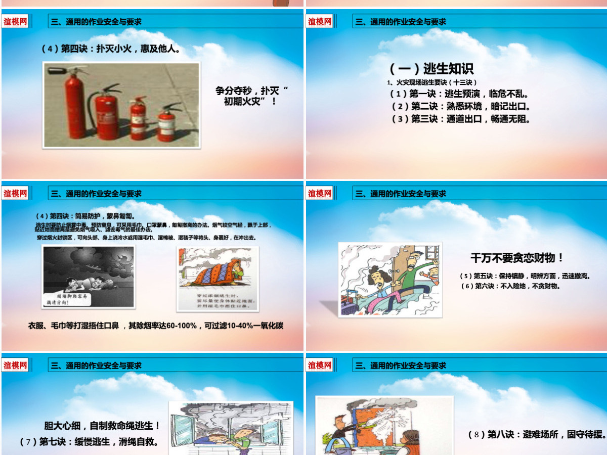 2019安全建筑知识PPT模板