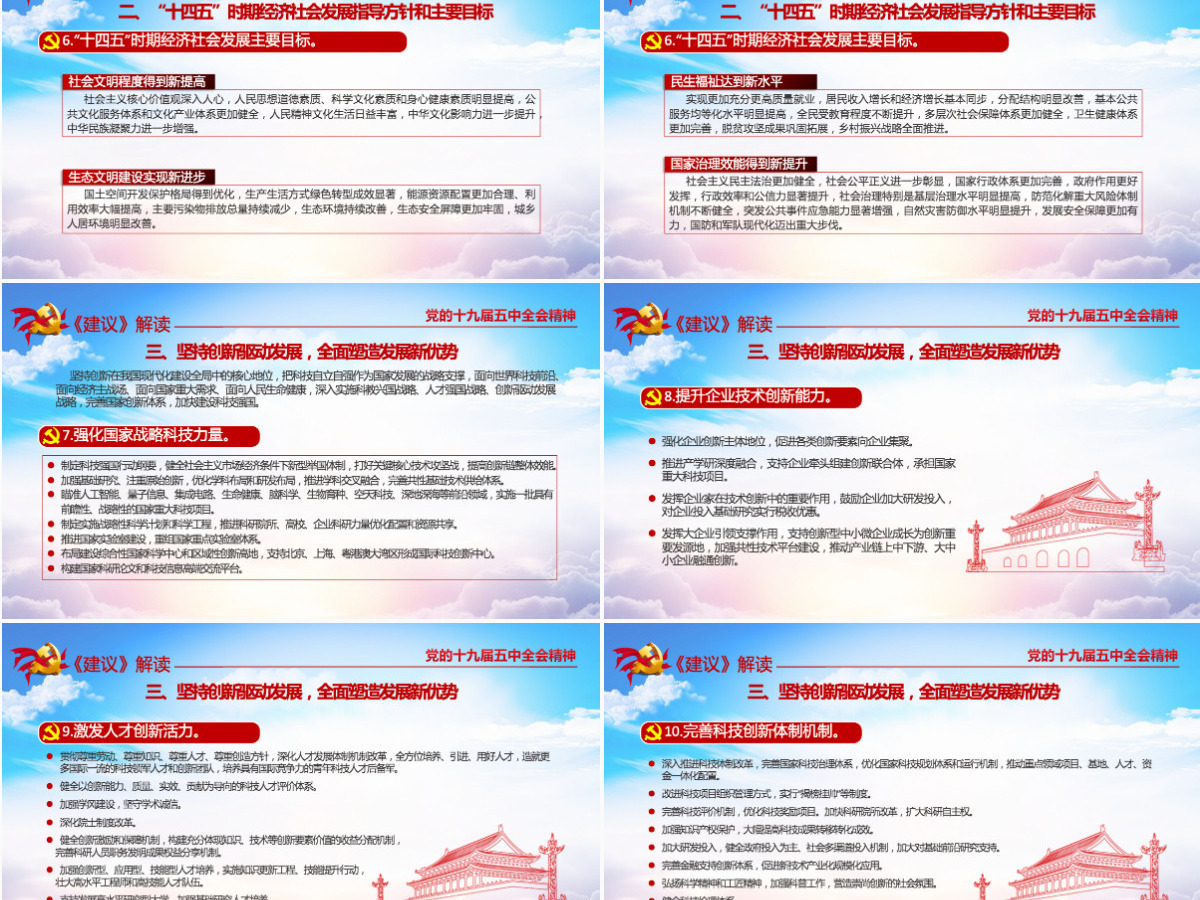超详细十九届五中全会公报及十四五2035远景目标的建议PPT--含讲稿