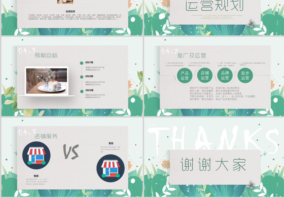 原创清新文艺品牌计划书-可商用