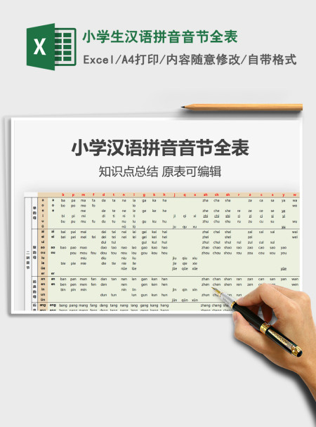2021年小学生汉语拼音音节全表 2021年小学生汉语拼音音节全表