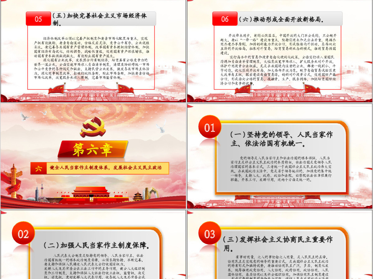 完整大气内容学习党的十九大报告精神PPT 完整大气内容学习党的十九大报告精神PPT