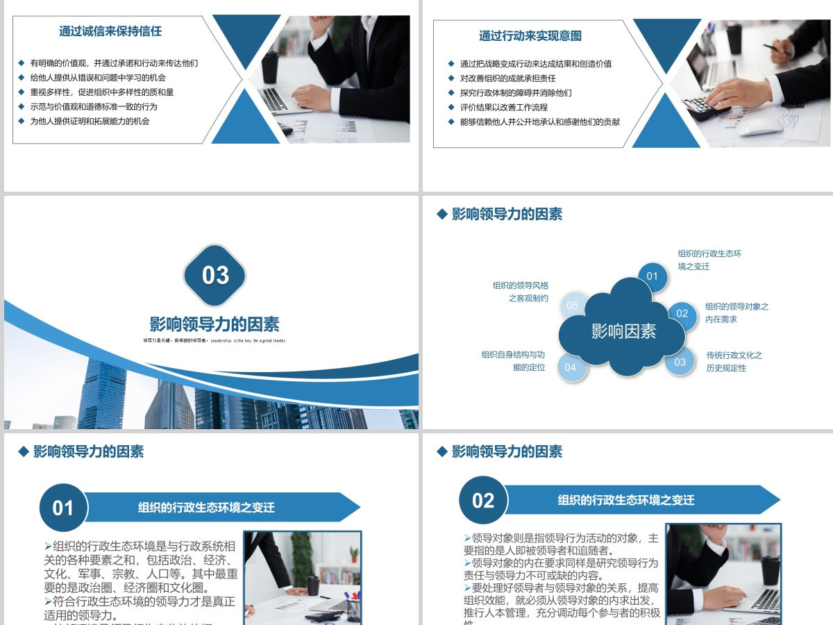 原创公司团队建设员工领导力管理培训PPT模板-版权可商用
