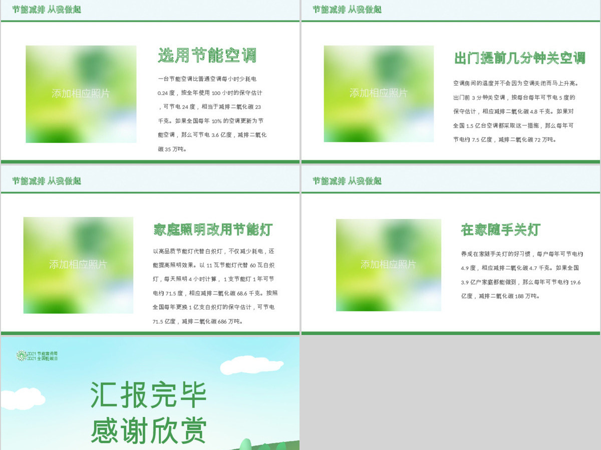 原创2019年全国节能宣传周和低碳日活动PPT-版权可商用