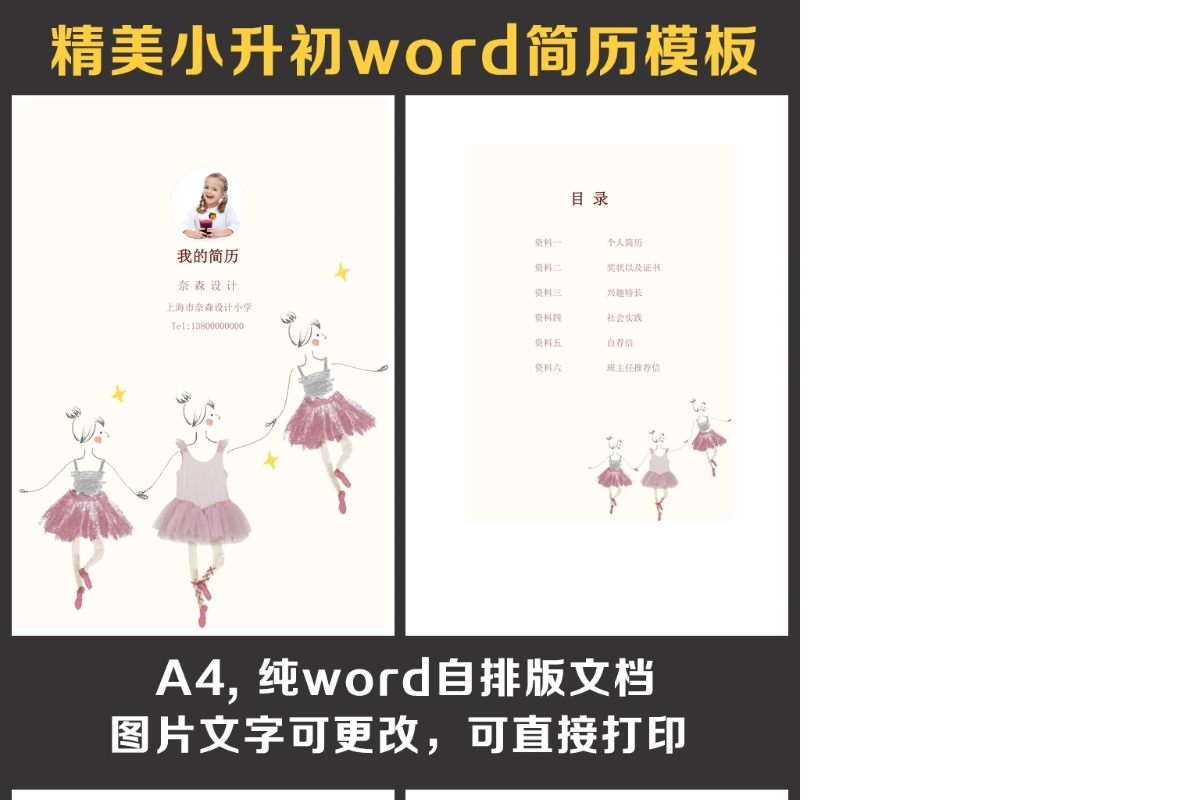 小升初简历