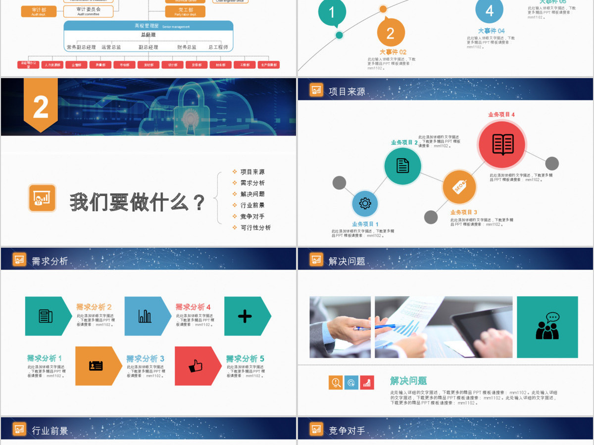 2019创业融资计划书PPT模板