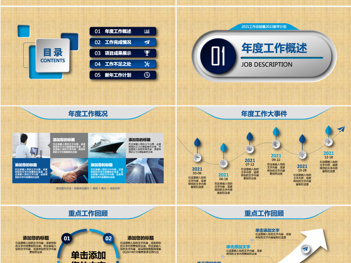 2022蓝色简约工作总结年终总结PPT 2022蓝色简约工作总结年终总结PPT