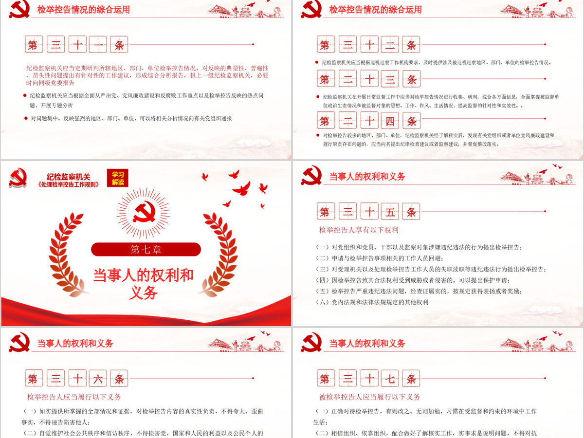 原创纪检监察机关处理检举控告工作规则解读ppt 原创纪检监察机关处理检举控告工作规则解读ppt