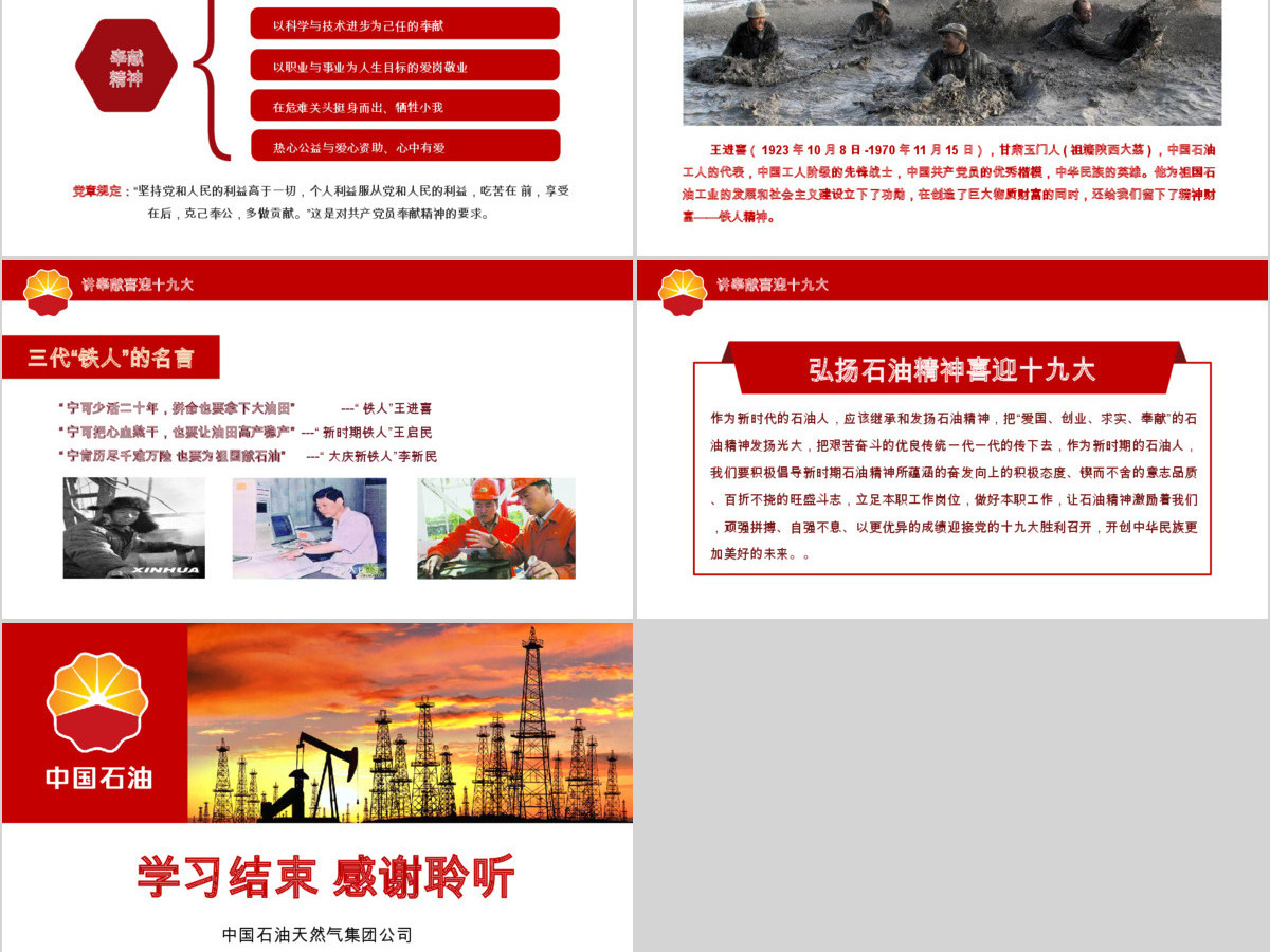弘扬石油精神喜迎十九大四合格四诠释PPT 弘扬石油精神喜迎十九大四合格四诠释PPT