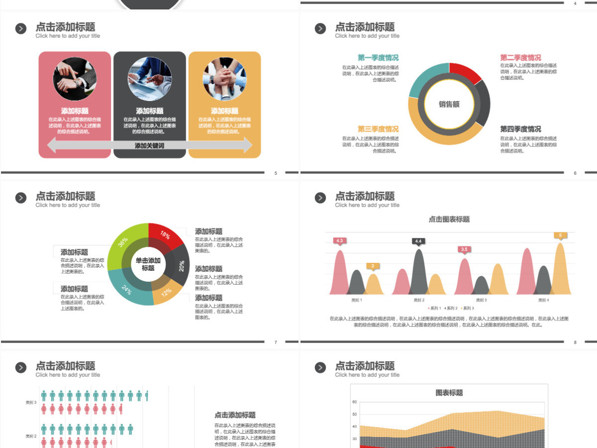 财务报表数据统计分析PPT理财业绩汇报