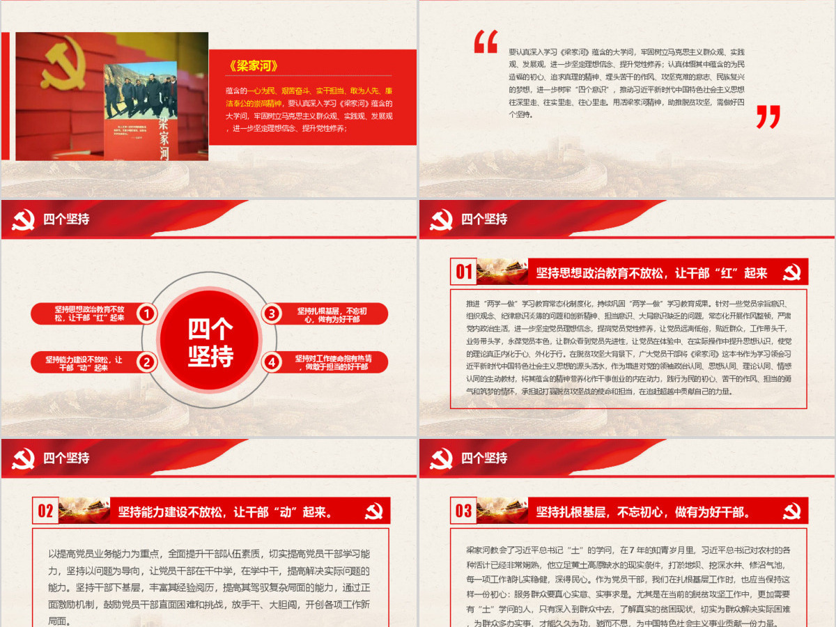 弘扬梁家河精神做勇于担当好干部PPT七一党课 弘扬梁家河精神做勇于担当好干部PPT七一党课