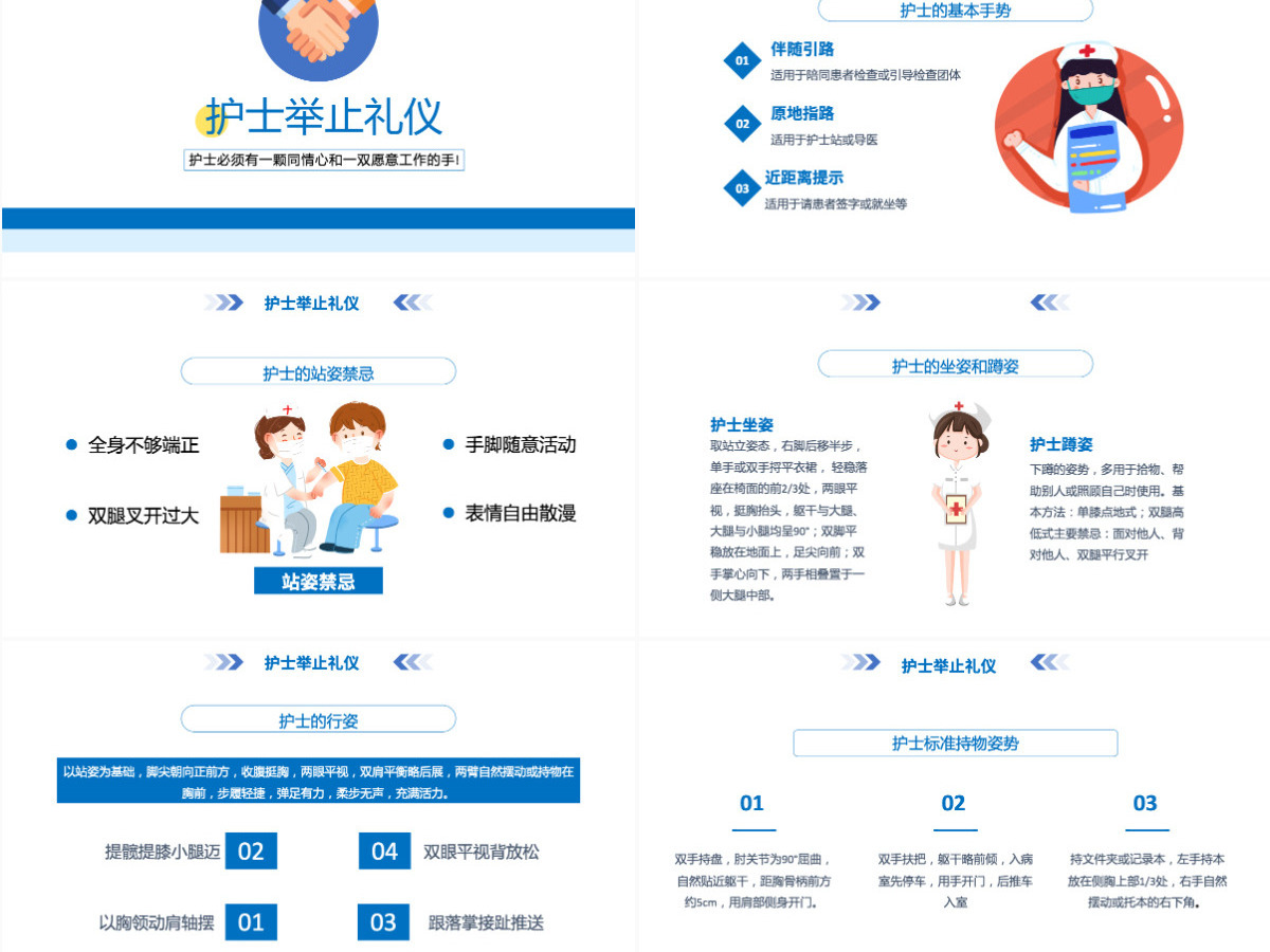2022护士服务规范与礼仪培训卡通风医院护士护理礼仪培训课件模板PPT 2022护士服务规范与礼仪培训卡通风医院护士护理礼仪培训课件模板PPT