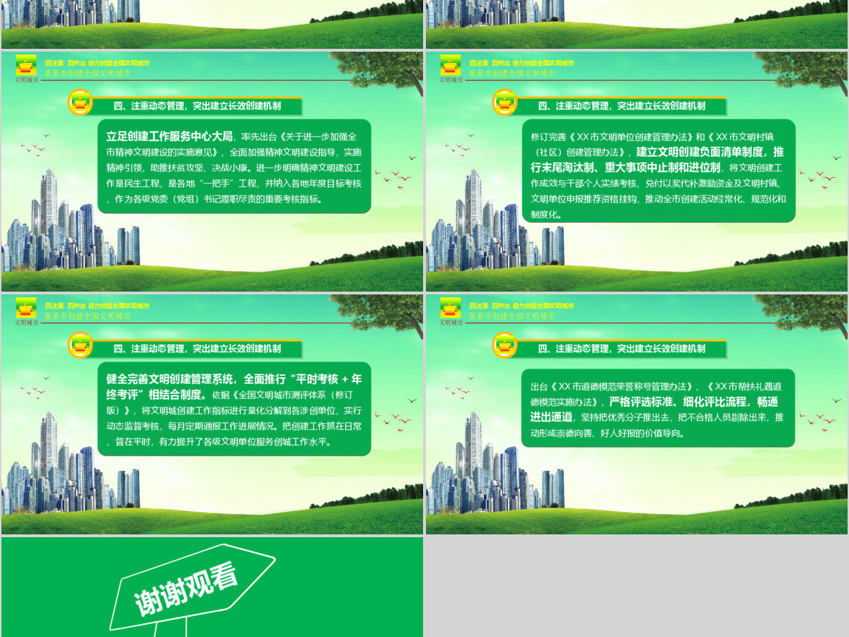 原创2019年文明城市创建经验做法汇报介绍-版权可商用