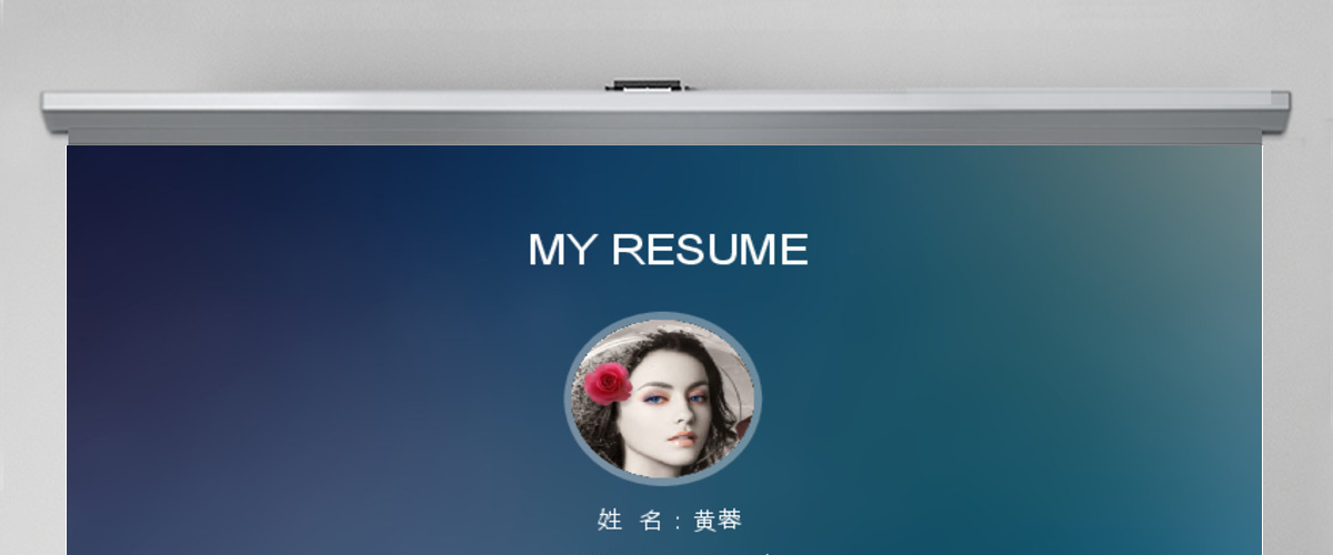 ios极致简约创意导航条个人动态PPT简历