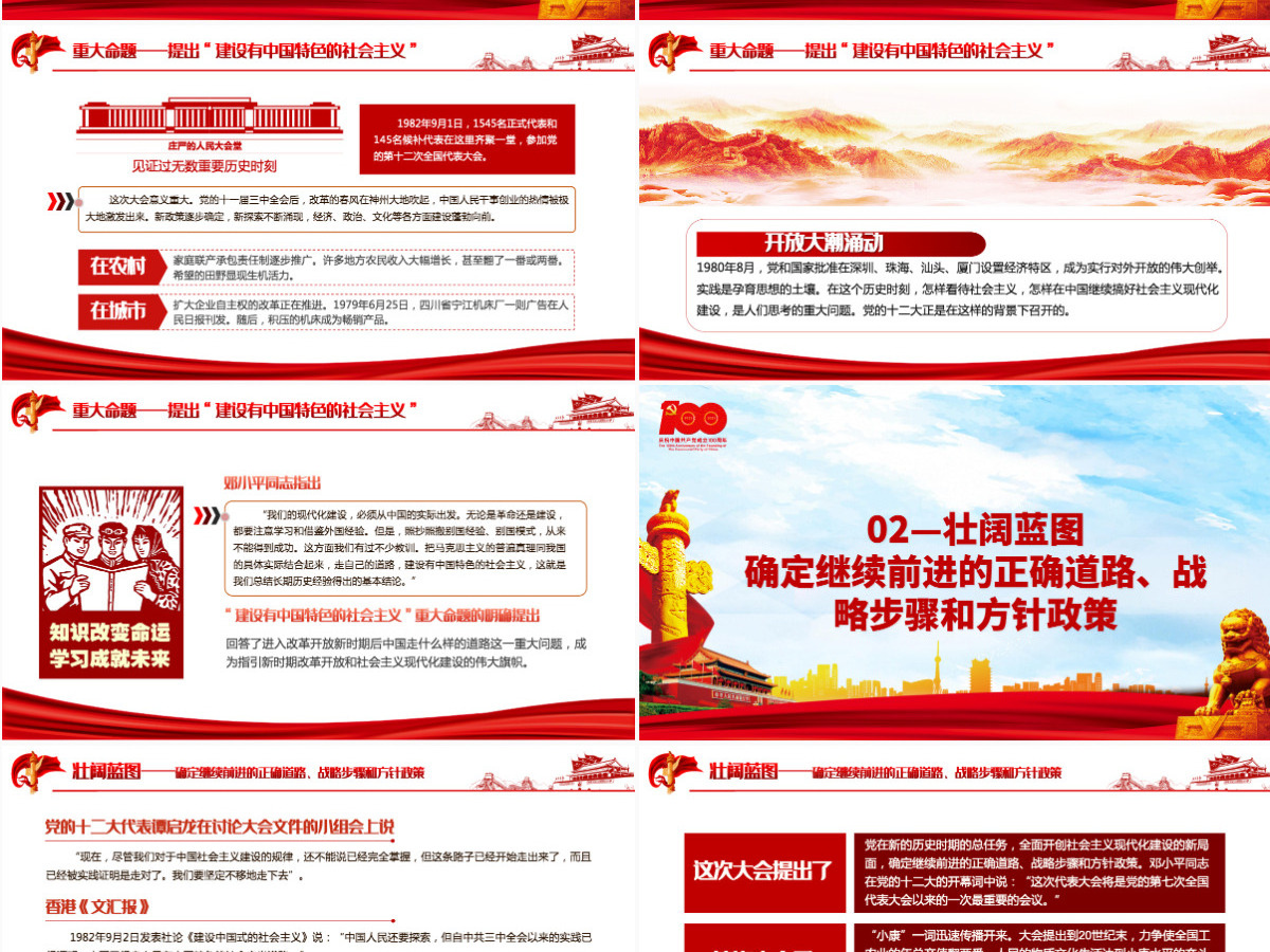 1978年至今改革开放新时期历史PPT建党100周年学党史系列专题党课教育课件-含讲稿