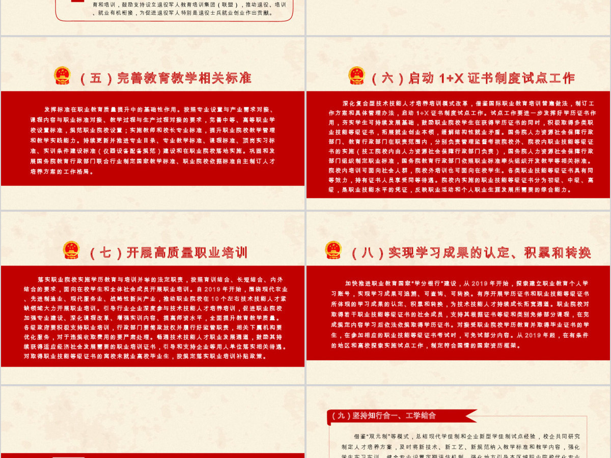 国家职业教育改革实施方案PPT