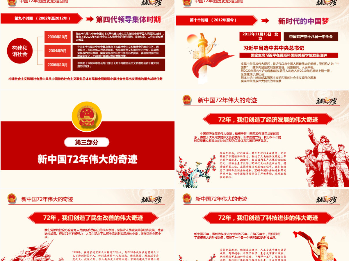 原创国庆建国72周年国史历程奋斗奋进党建党政党课-含讲稿 原创国庆建国72周年国史历程奋斗奋进党建党政党课-含讲稿