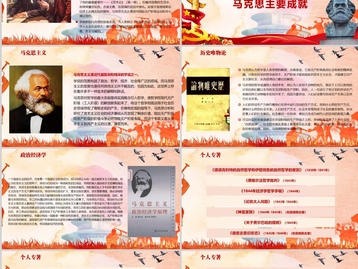 马克思诞辰203周年重温共产党宣言PPT-含讲稿 马克思诞辰203周年重温共产党宣言PPT-含讲稿