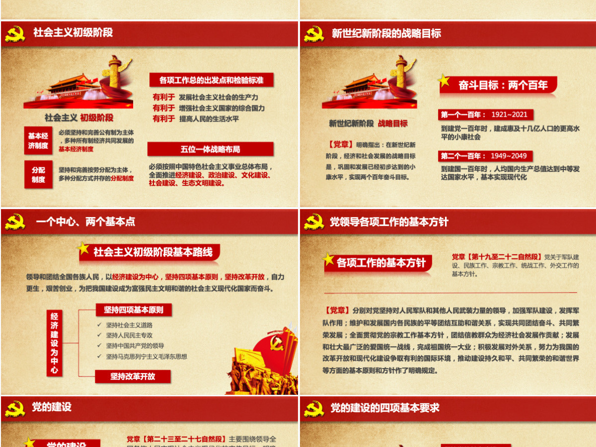 中国共产党新党章学习ppt党课学习教育