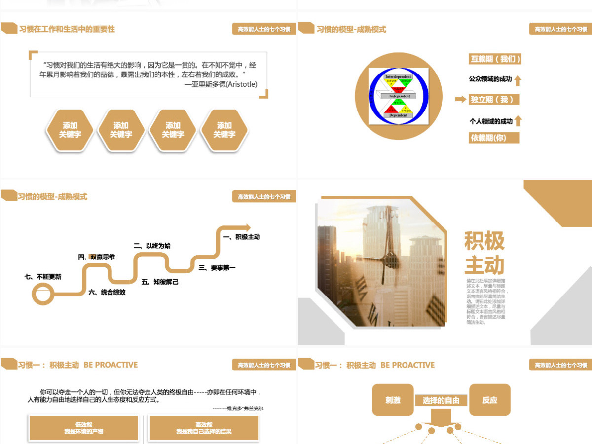 简约大气企业职场培训高效能人士PPT模板 简约大气企业职场培训高效能人士PPT模板
