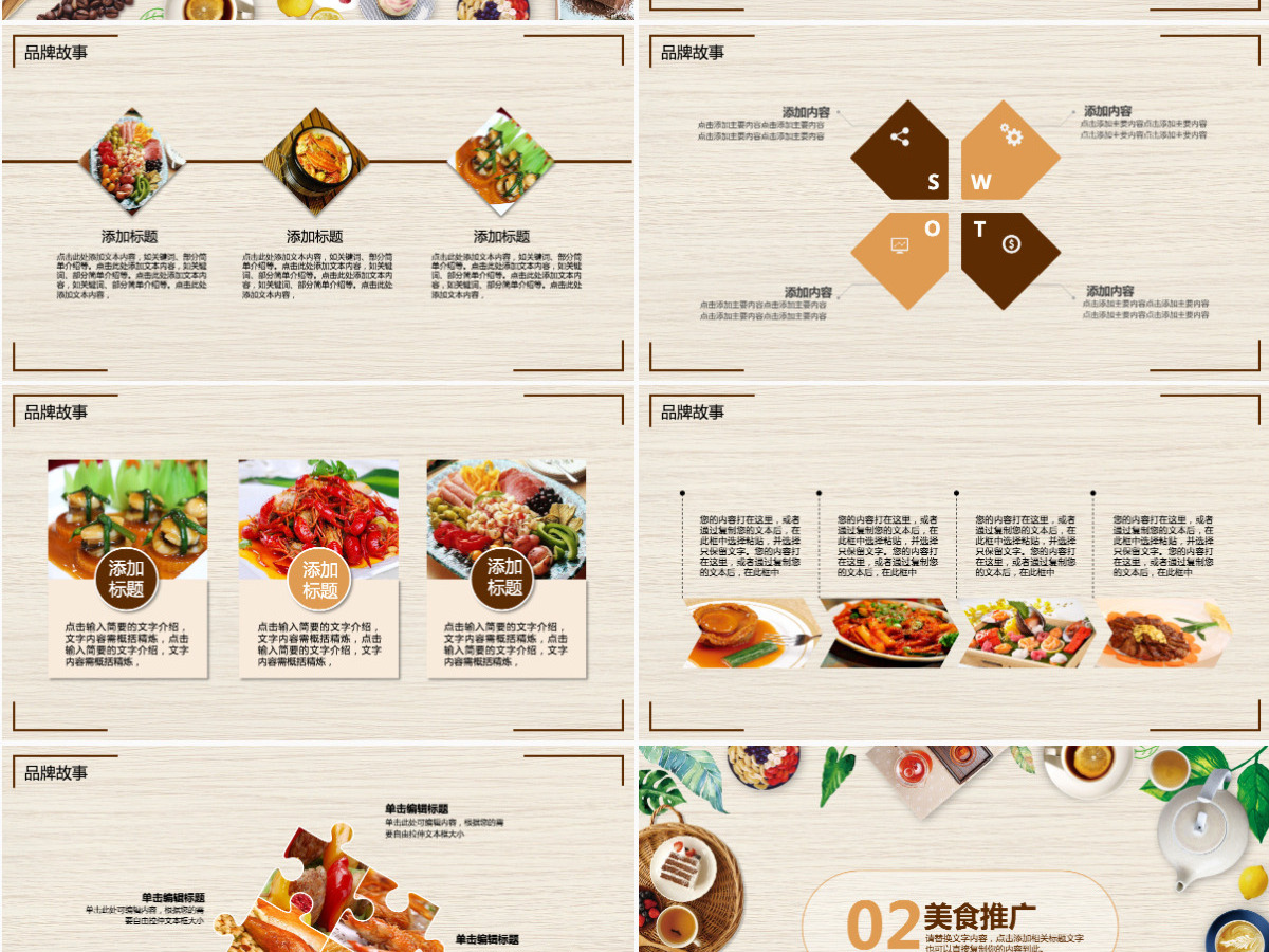 品牌餐饮商业推广计划书PPT