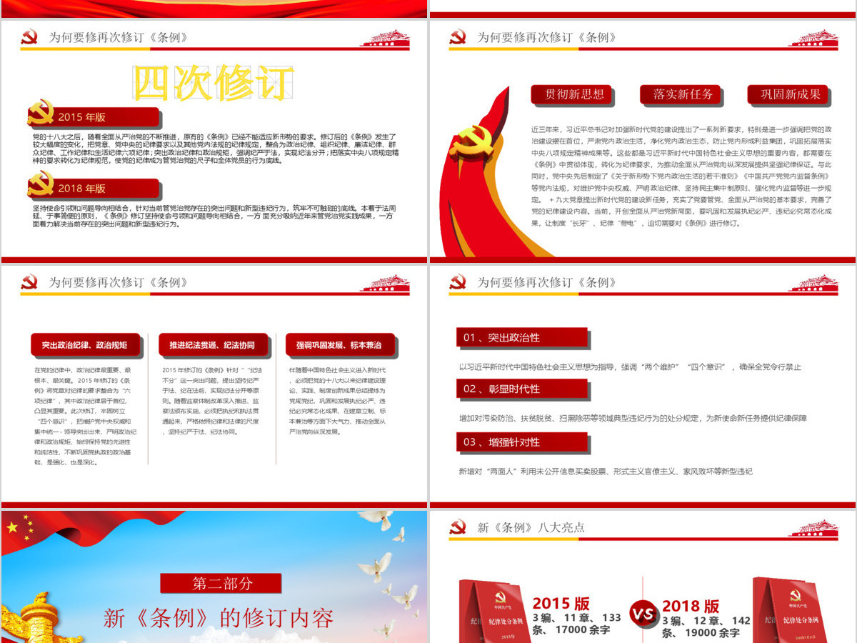 中国共产党纪律处分条例解读2018版党课党建ppt