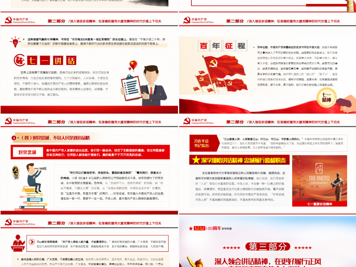 2021深学细悟讲话精神忠诚履行监督职责纪检部门学习七一讲话精神监察党课ppt-含讲稿