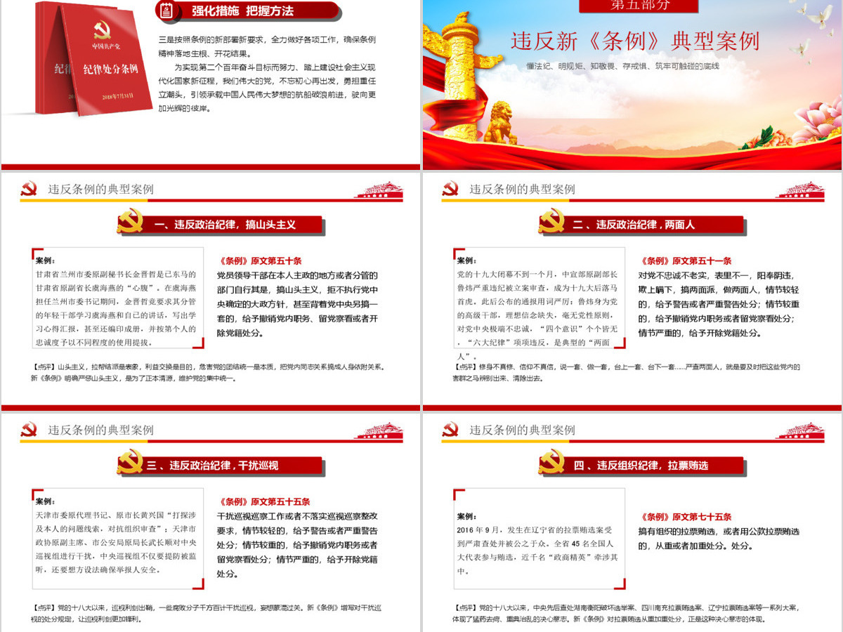中国共产党纪律处分条例解读2018版党课党建ppt