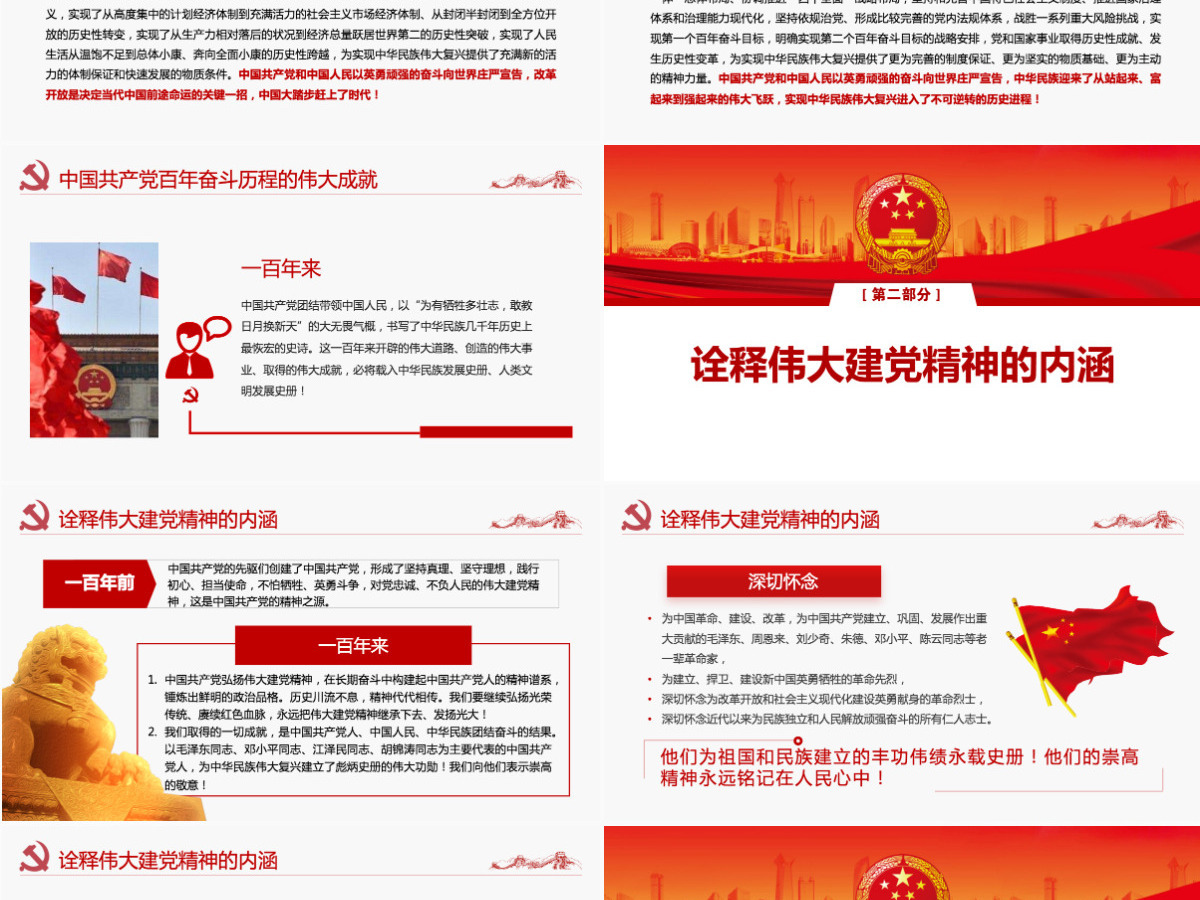 精品党课PPT总书记七一讲话精神学习PPT 精品党课PPT总书记七一讲话精神学习PPT