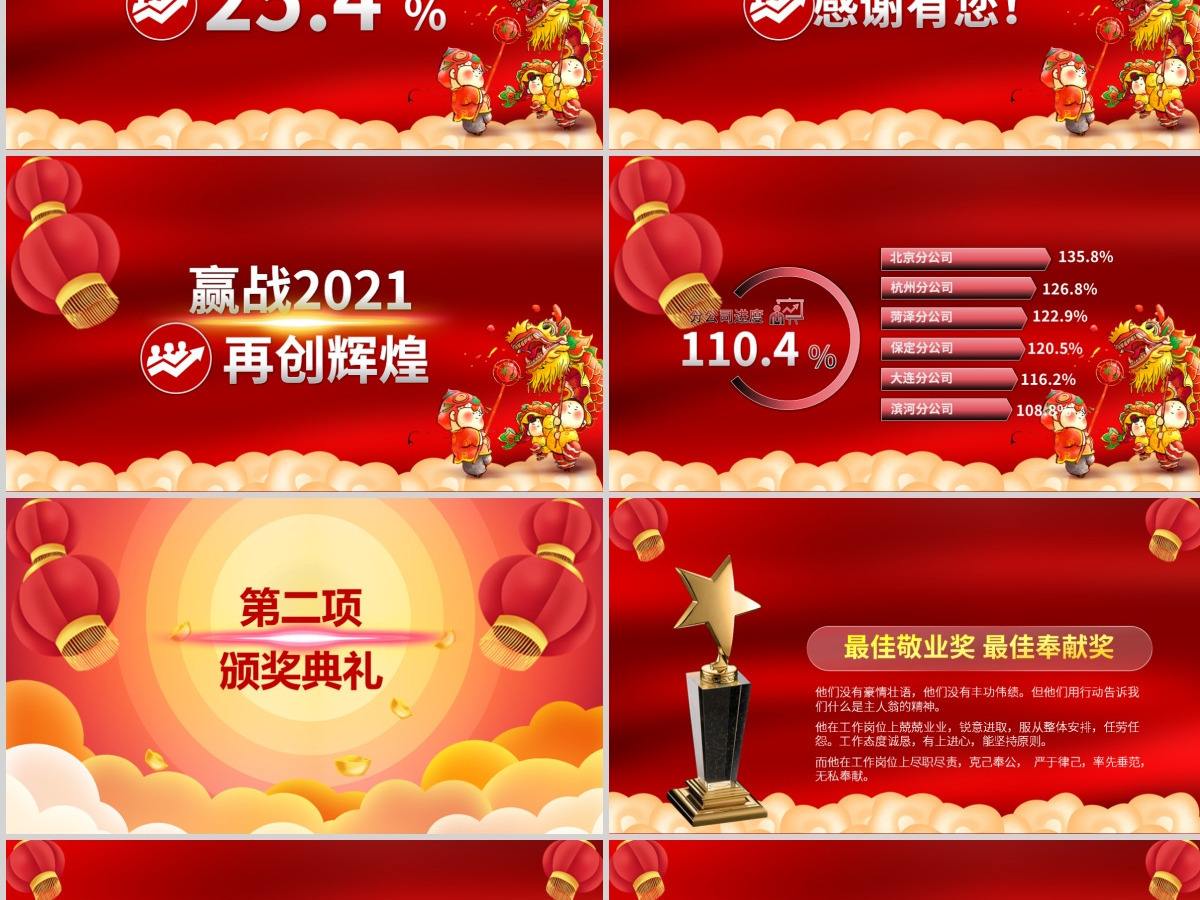 原创2021牛年震撼年会誓师大会年会ppt模板 原创2021牛年震撼年会誓师大会年会ppt模板