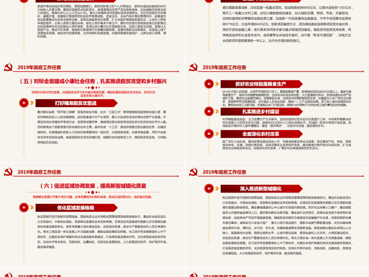 原创2019全国两会政府工作报告学习解读PPT-版权可商用含讲稿 原创2019全国两会政府工作报告学习解读PPT-版权可商用含讲稿