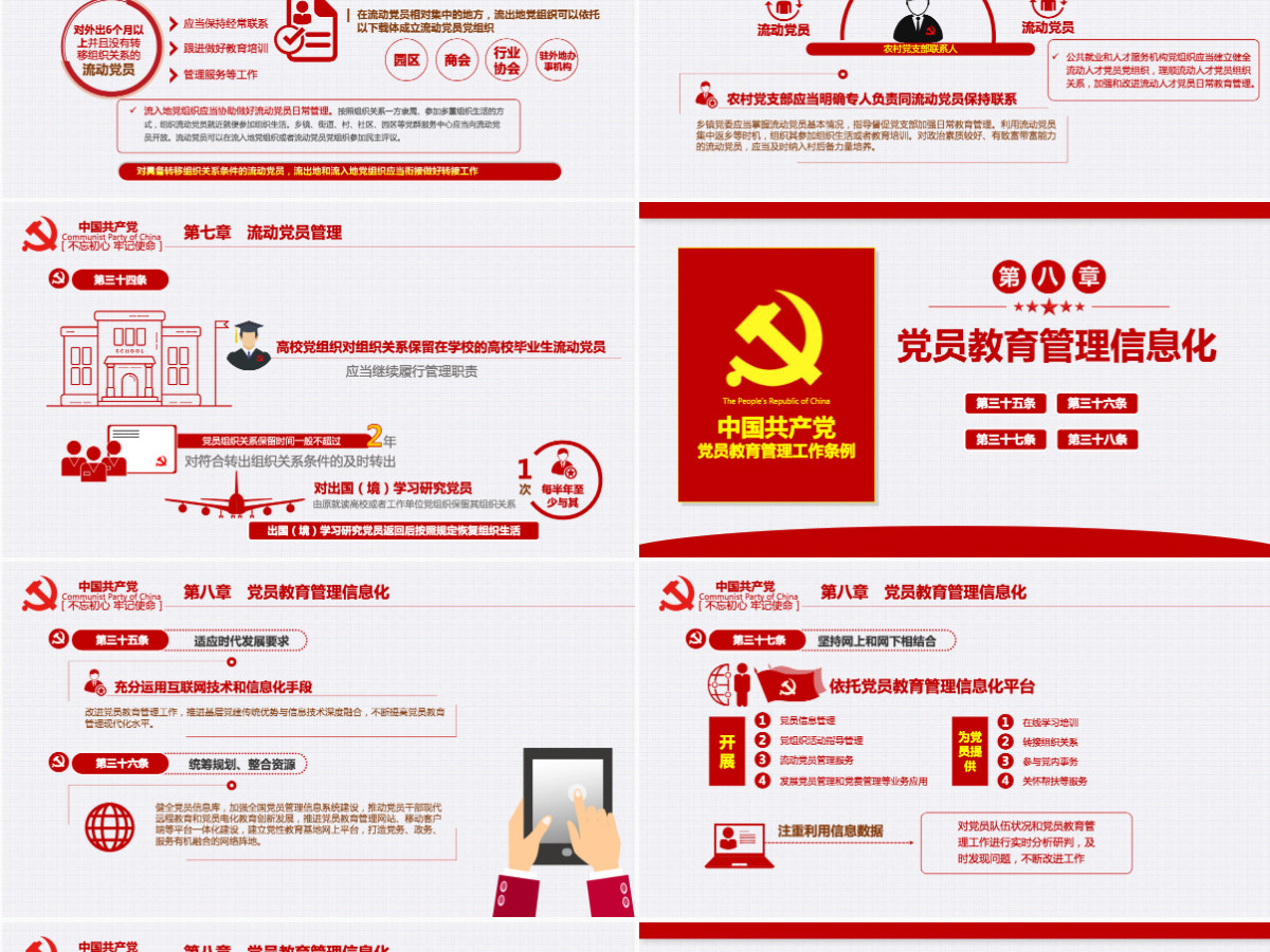 原创党员教育管理工作条例解读支部党组党建党政-含讲稿 原创党员教育管理工作条例解读支部党组党建党政-含讲稿