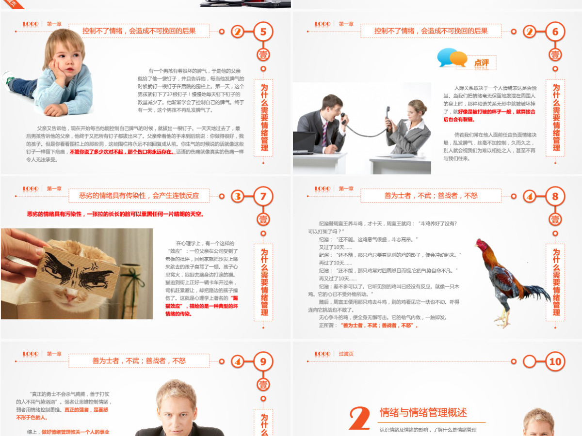 企业员工情绪管理培训指南PPT模板幻灯片 企业员工情绪管理培训指南PPT模板幻灯片