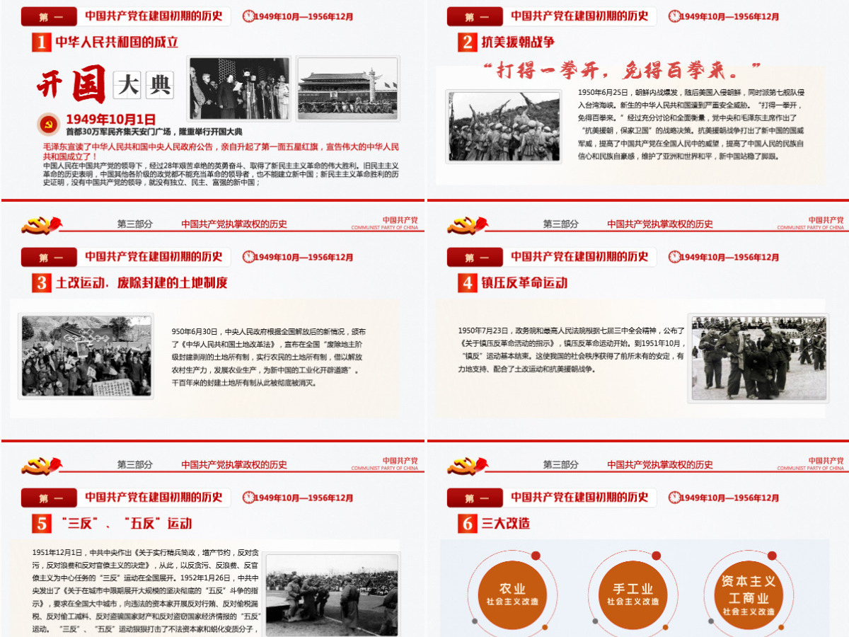 2021从开天辟地到百年风华庆祝建党100周年专题党课PPT模板-含讲稿