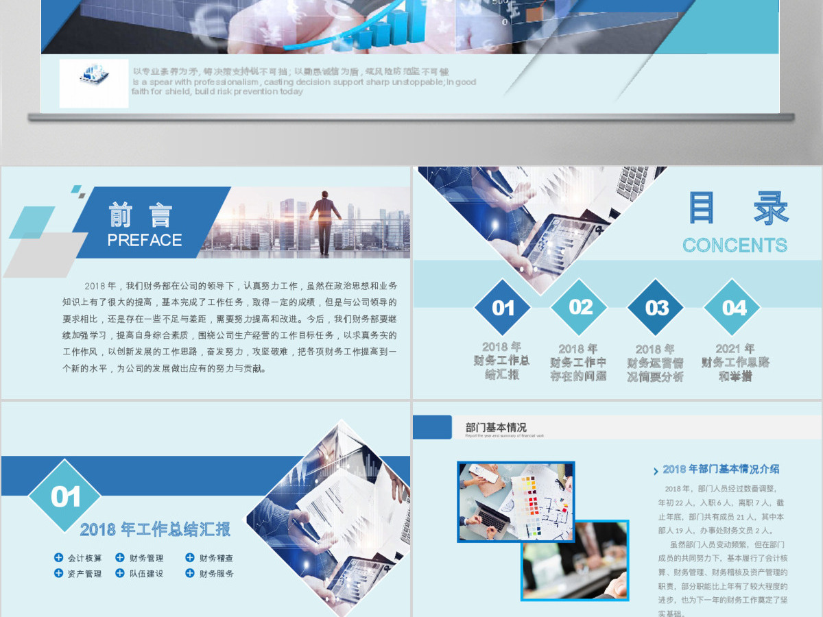 2019财务总监年度报表PPT模板 2019财务总监年度报表PPT模板