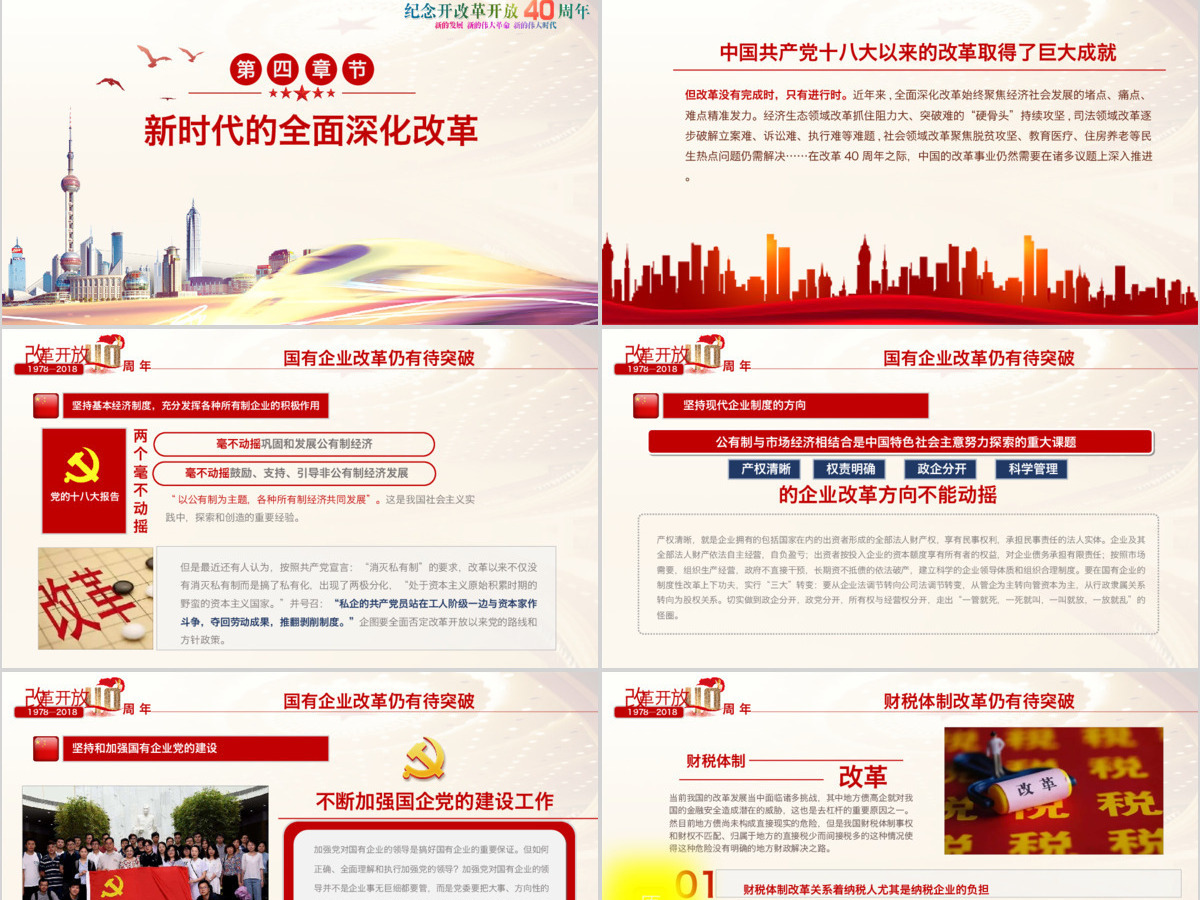 原创深化改革开放40周年成就经验党政党建党课 原创深化改革开放40周年成就经验党政党建党课