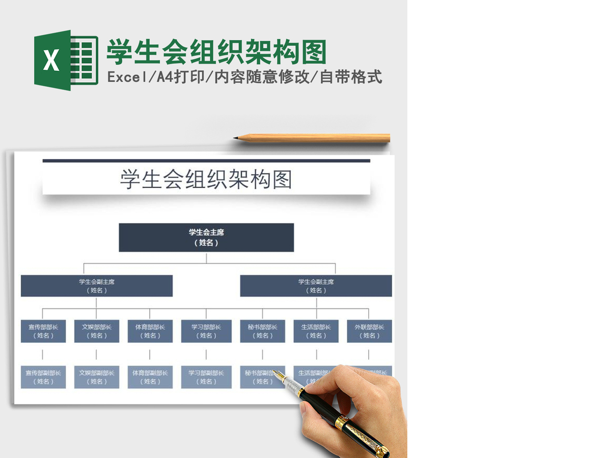 2021年学生会组织架构图 2021年学生会组织架构图