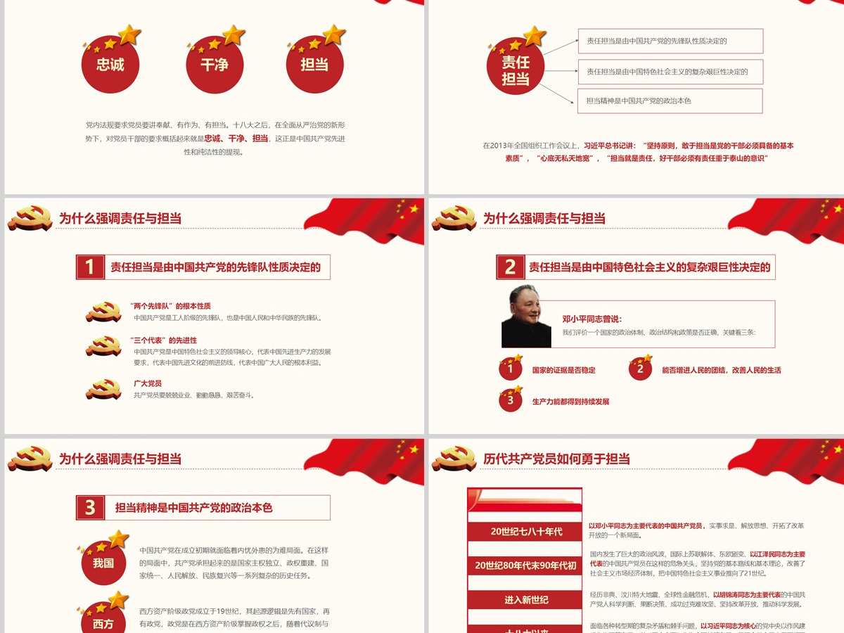 立足岗位讲奉献勇于担当比作为党员专题课件