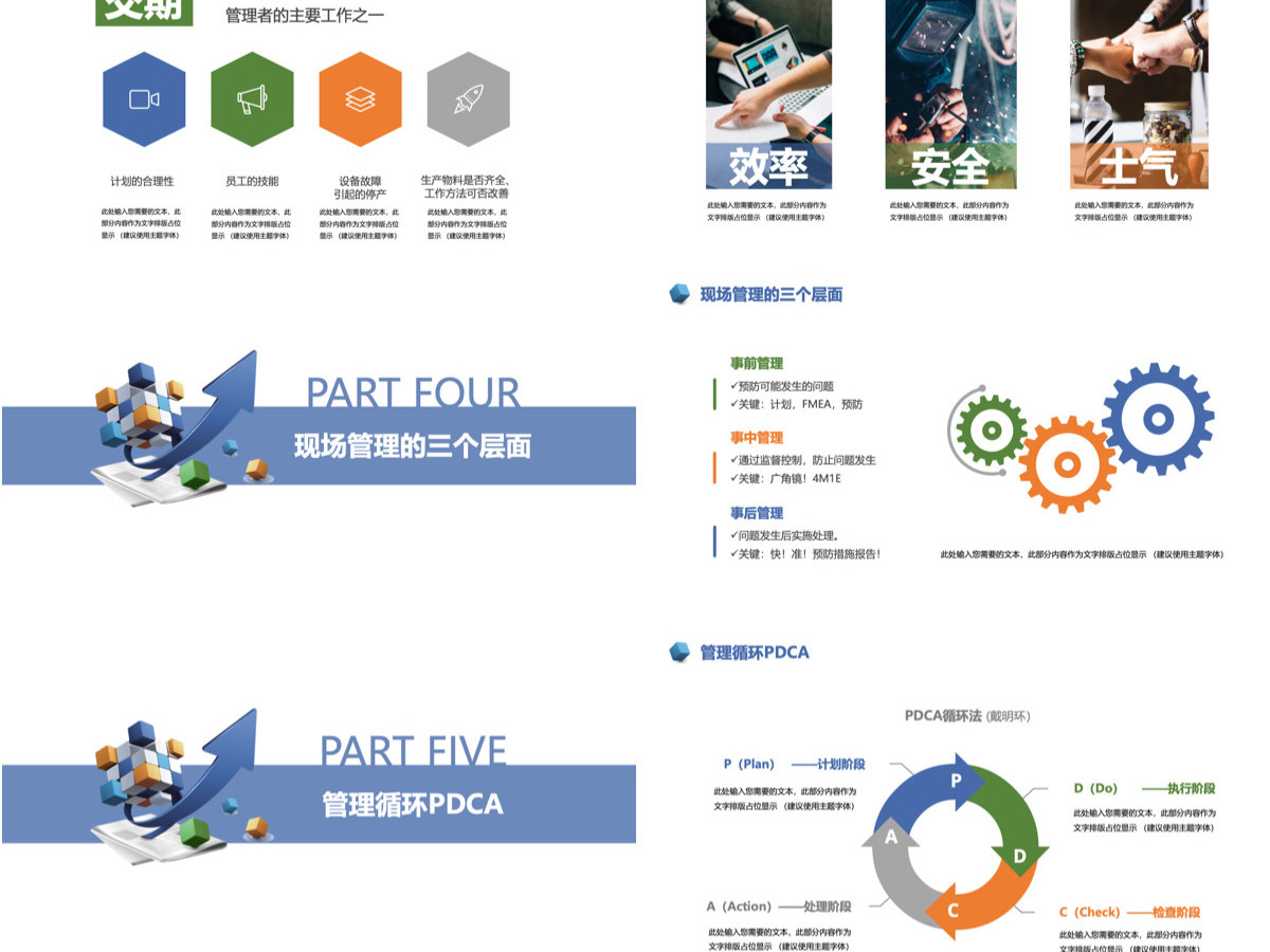 商务风企业公司现场管理培训课件通用PPT模板