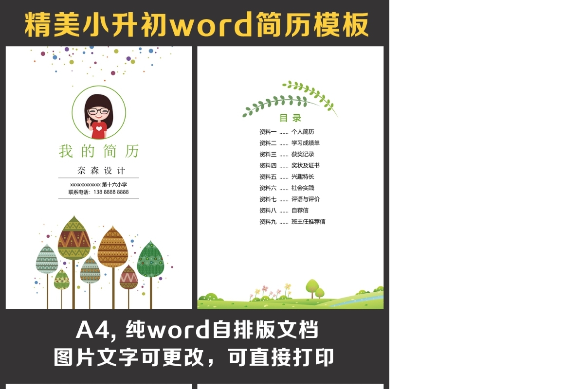 小升初简历