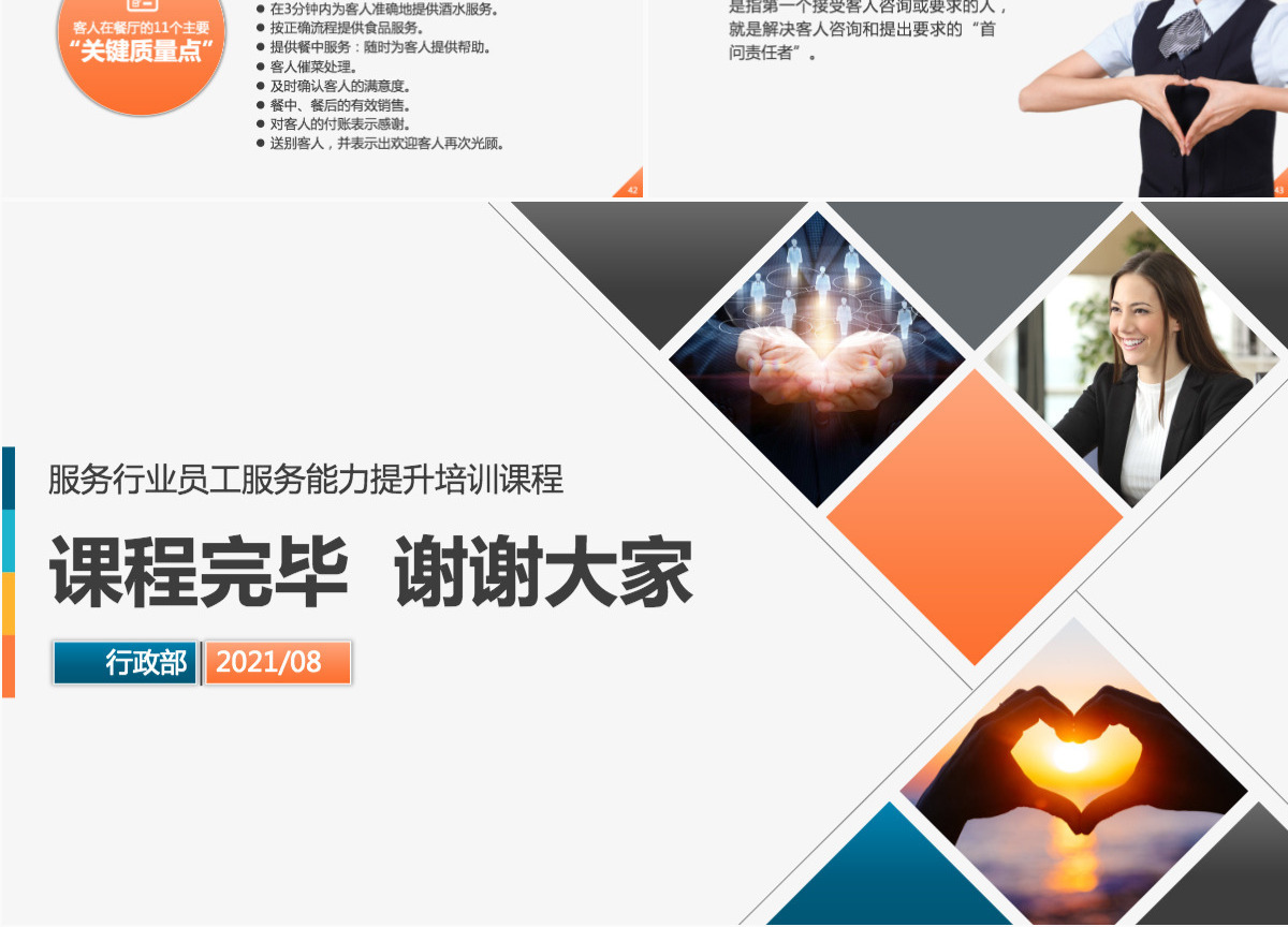 原创服务质量管理提升酒店服务礼仪培训PPT