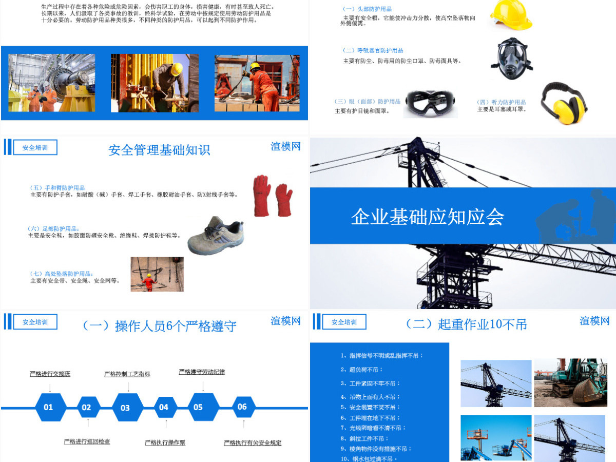 蓝色商务风企业安全生产管理培训PPT模板 蓝色商务风企业安全生产管理培训PPT模板