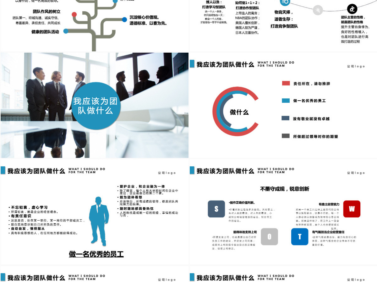 蓝色商务团队建设管理培训PPT 蓝色商务团队建设管理培训PPT