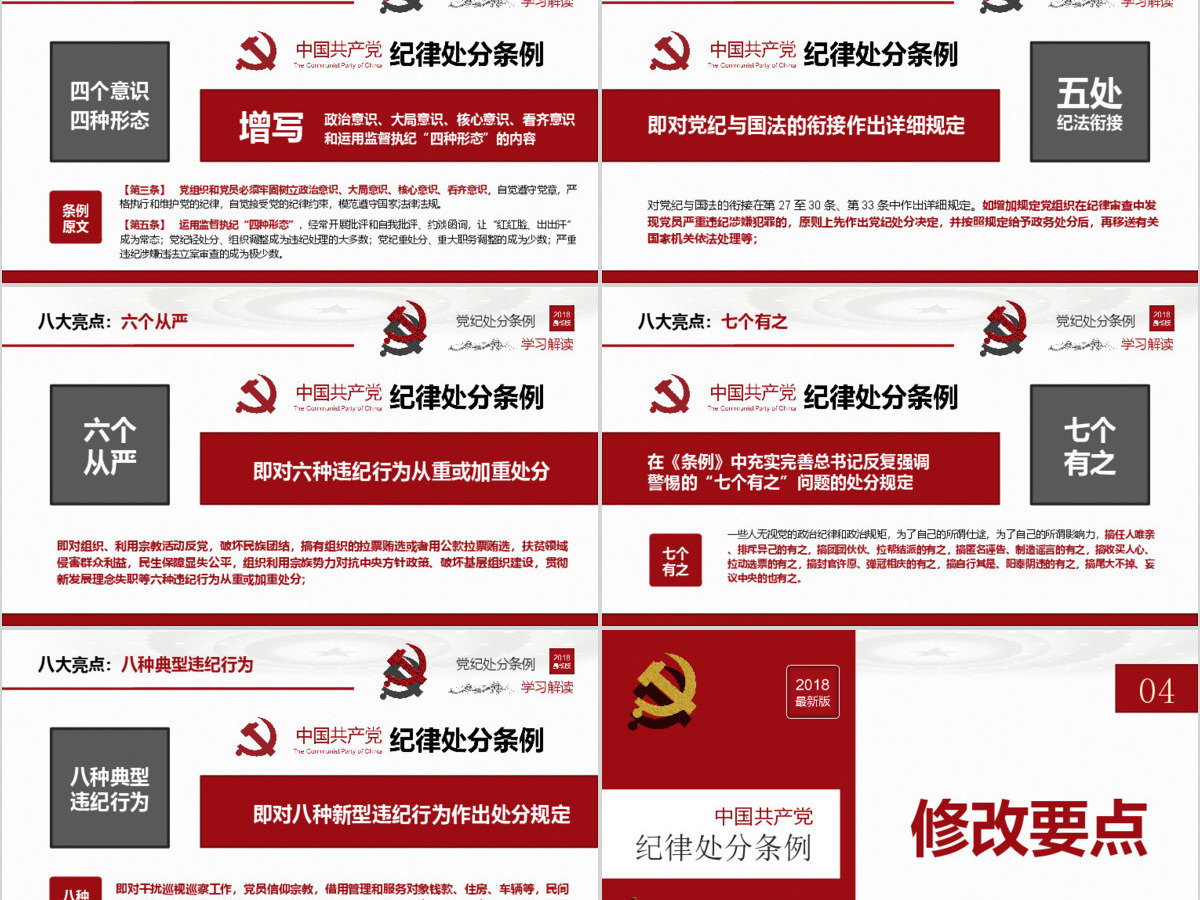 原创2018中国共产党纪律处分条例-版权可商用 原创2018中国共产党纪律处分条例-版权可商用