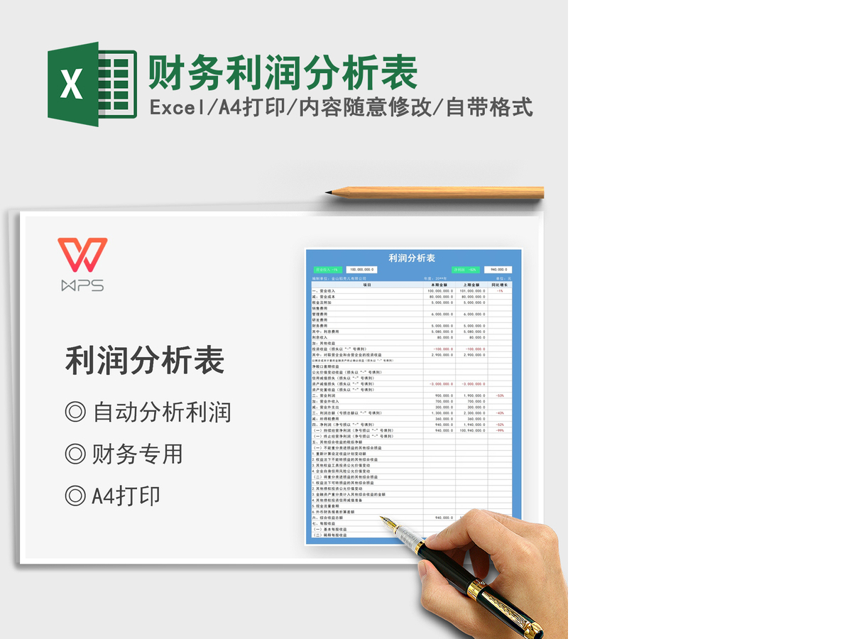 2021年财务利润分析表 2021年财务利润分析表
