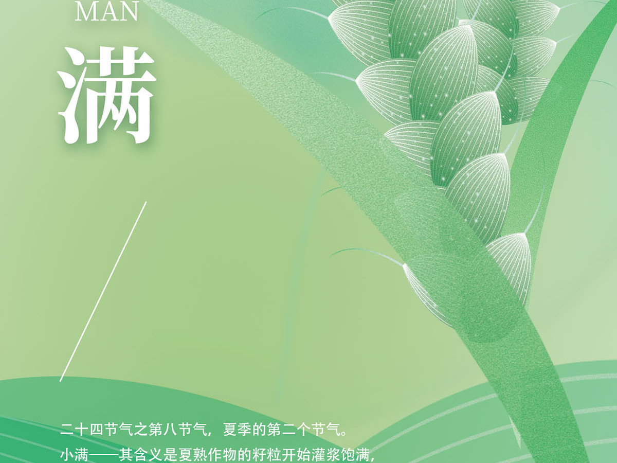 2022年小满节气海报竖版设计