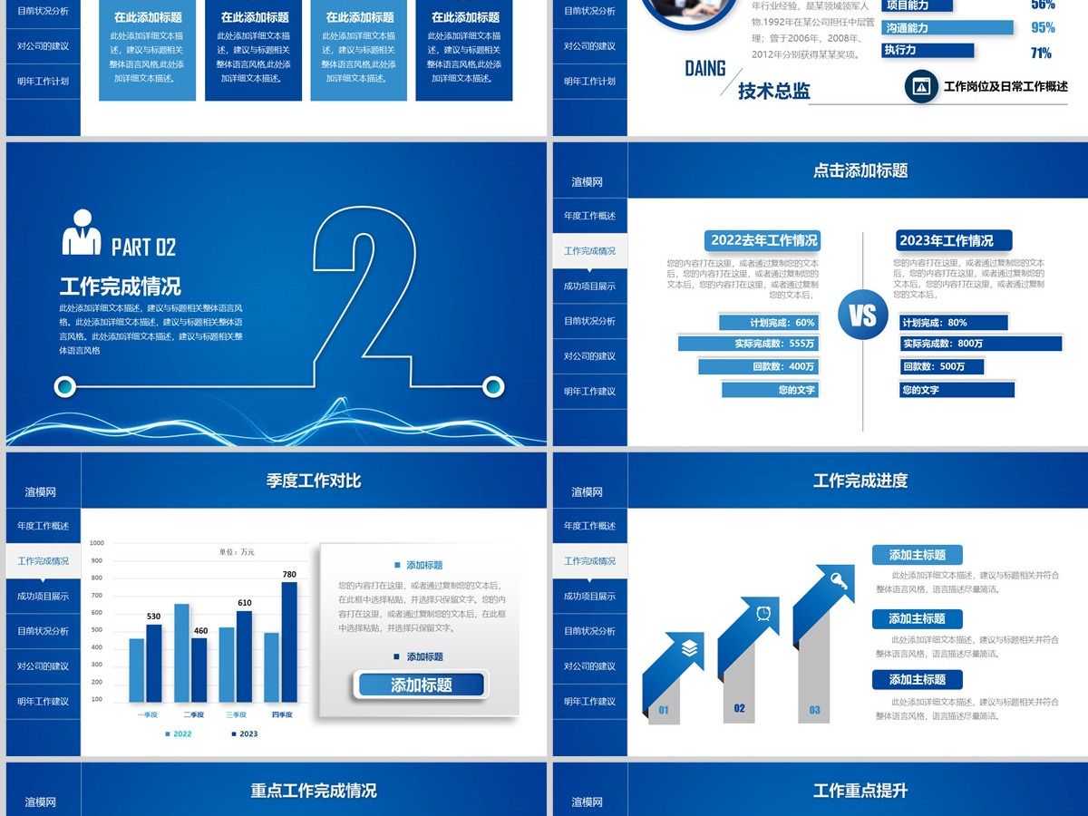 2023商务销售部年终总结动态PPT