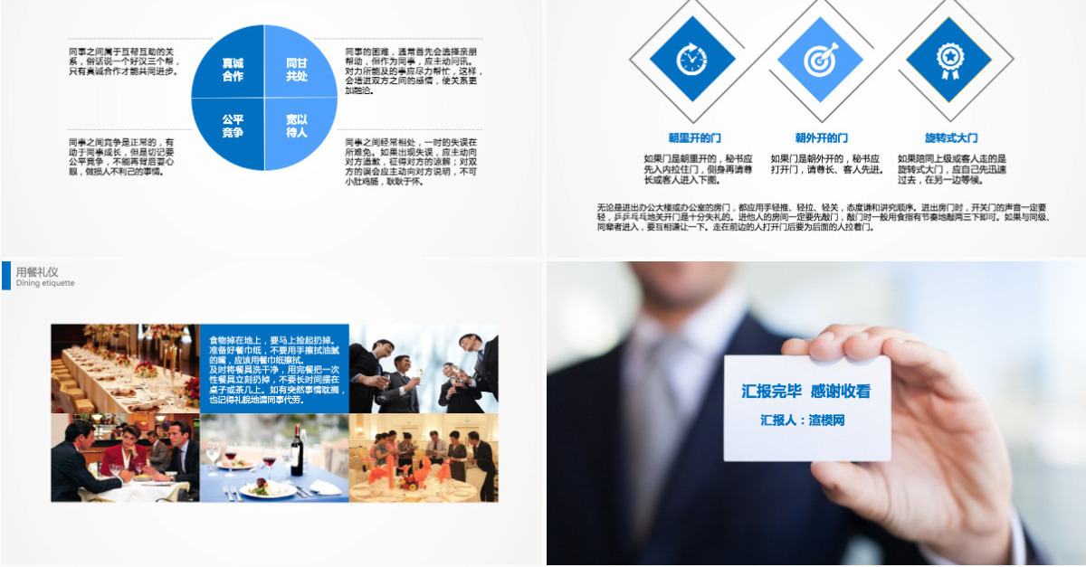 商务礼仪培训ppt模板幻灯片